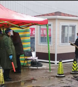 戰“疫”前線(xiàn) 京津冀地區某小區定購疫情檢查站崗亭、 投入使用！
